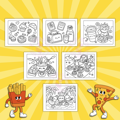 Digital Download- Foodie Coloring Book