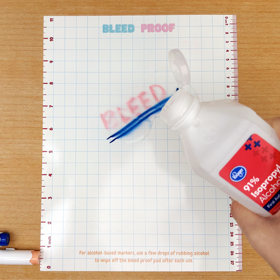 Bleed Proof Marker Pad with Integrated Rulers (3 Color Options)