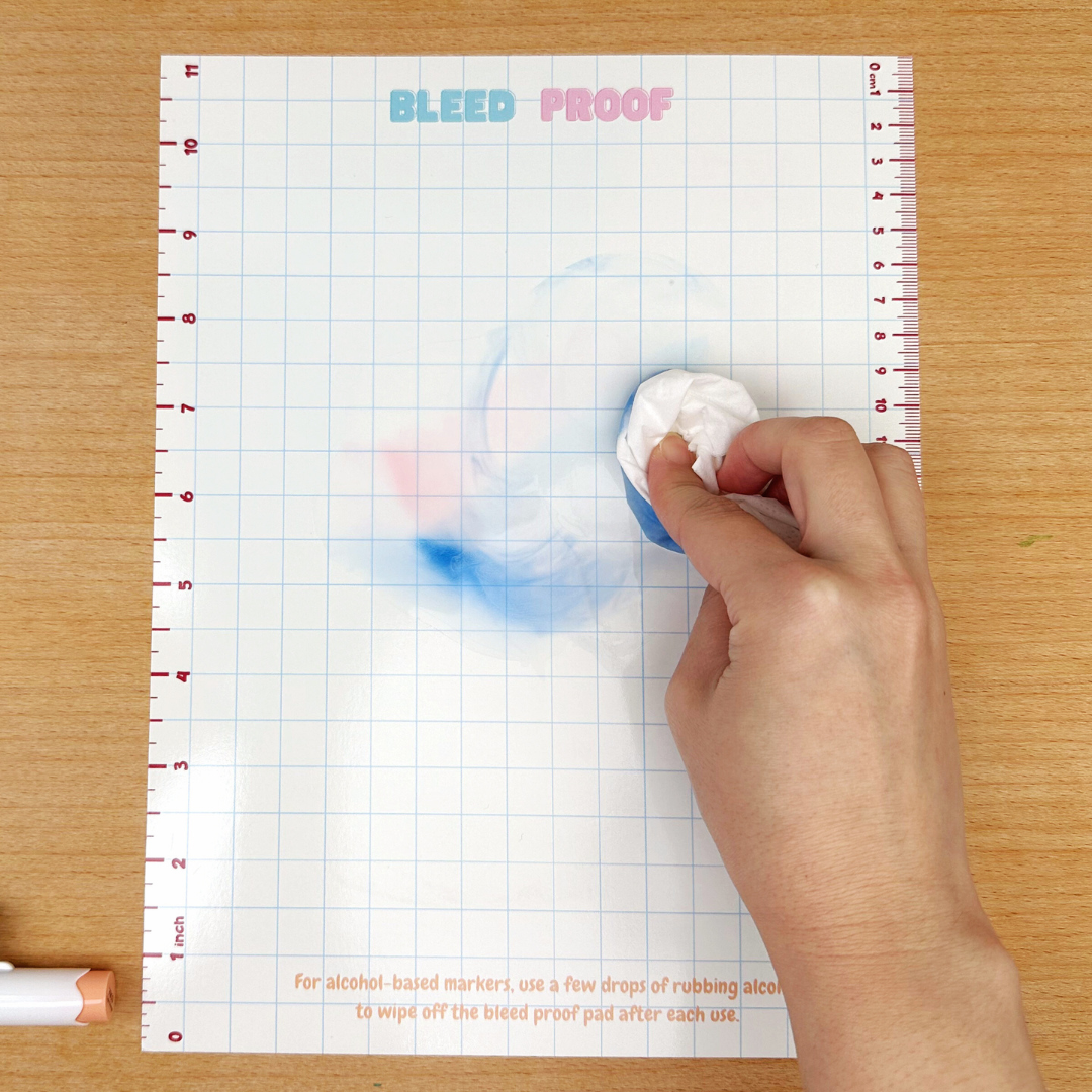 Bleed Proof Marker Pad with Integrated Rulers (3 Color Options)